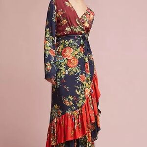 NWT ANTHROPOLOGIE FARM RIO AUDREY WRAP DRESS SZ M